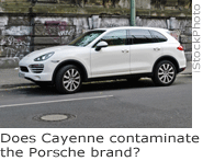 Does Cayenne contaminate the Porsche brand? 